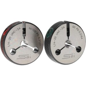 SPI Threaded Ring Gage: 1/4-20 Thread, Class 2A, Go & No Go 23-151-4