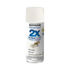 RUST-OLEUM Spray Paint: White, Semi-Gloss, Enamel 249860