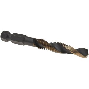 VALUE COLLECTION Combination Drill Tap: 3/8-16, 2 Flutes, High Molybdenum High Speed Steel DT22HEX-3/8-16