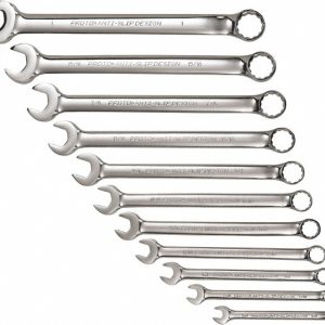PROTO Combination Wrench Set: 11 Pc, 3/8 to 1" Wrench, Inch J1200H11T5