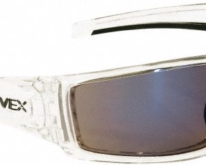 UVEX Safety Glass: Scratch-Resistant, Blue Mirror Lenses, Full-Framed S2975