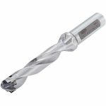 TUNGALOY Replaceable-Tip Drill: 0.669 to 0.705" Dia, 3.346" Max Depth, 3/4" Weldon Flat Shank 6706823