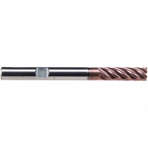 EMUGE Roughing & Finishing End Mill: 6 mm Dia, 6 Flutes, Square End, Solid Carbide 2525A.006