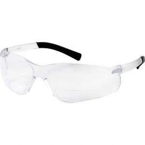 BOUTON Magnifying Safety Glasses: 1.00, Clear Lenses, Scratch-Resistant, ANSI Z87.1+ 250-26-0010