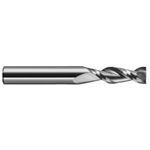 HARVEY TOOL Spiral Router Bit: 1/8" Dia, 3/8" LOC, 1/8" Shank Dia, 2 Flute, Upcut 898208