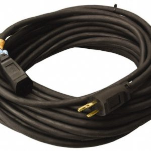 SOUTHWIRE 50', 14/3 Gauge/Conductors, Black Outdoor Extension Cord 1428SW0008