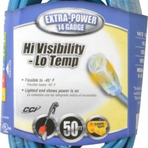 SOUTHWIRE 50', 14/3 Gauge/Conductors, Blue Outdoor Extension Cord 2468SW8806