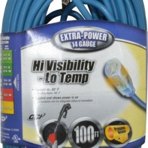 SOUTHWIRE 100', 14/3 Gauge/Conductors, Blue Outdoor Extension Cord 2469SW8806