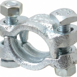 DIXON VALVE & COUPLING Double Bolt Clamp: Plated Iron J48