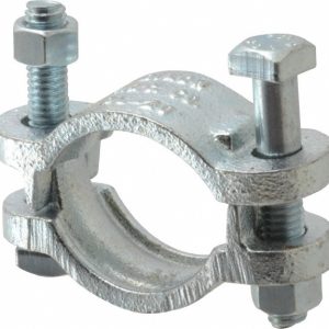 DIXON VALVE & COUPLING Double Bolt Clamp: Plated Iron DL20