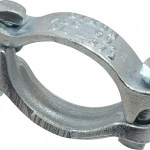 DIXON VALVE & COUPLING Double Bolt Clamp: Plated Iron DL275