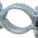 DIXON VALVE & COUPLING Double Bolt Clamp: Plated Iron DL350
