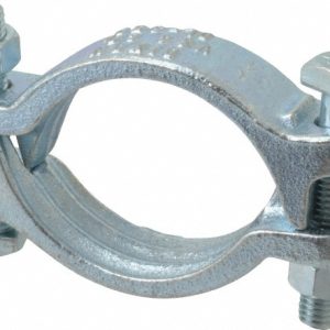 DIXON VALVE & COUPLING Double Bolt Clamp: Plated Iron DL350