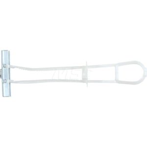 DEWALT ANCHORS & FASTENERS 1/4" Diam x 4" OAL, 1/4" Screw, Plastic Strap Toggle Drywall & Hollow Wall Anchor 04054-PWR