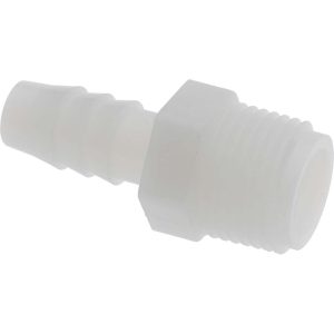 NEWAGE INDUSTRIES Barbed Tube Connector: 3/8" Barbs, 3/8" NPT 5000415