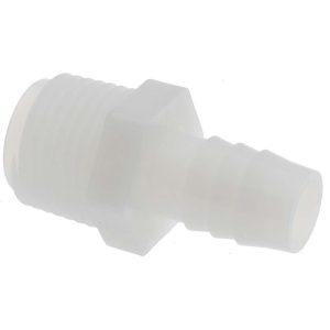NEWAGE INDUSTRIES Barbed Tube Connector: 1/2" Barbs, 1/2" NPT 5000625