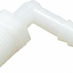 NEWAGE INDUSTRIES Barbed Tube Elbow: 1/4" Barbs, 1/4" NPT 5003390