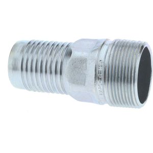 CAMPBELL FITTINGS 1-1/2" Pipe ID, Threaded Combination Nipple for Hoses HAPS-6