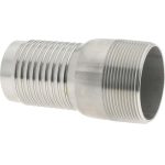 CAMPBELL FITTINGS 2" Pipe ID, Threaded Combination Nipple for Hoses HASS-8
