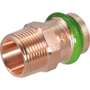 MERIT BRASS Copper Pipe Fittings; Fitting Type: Male Adapter ; Fitting Size: 3/4 ; Style: Press Fitting ; Connection Type: Push-to-Connect; Threaded ; Material: Copper ; End Connection: Press x Thread MB23290