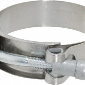 CAMPBELL FITTINGS T-Bolt Band Clamp: 2.33 to 2.62" Hose, 3/4" Wide, Stainless Steel 30050-0256-051
