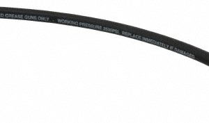 PRO-LUBE 12" Long, 3,500 psi Operating Pressure, Thermoplastic Grease Gun Hose GHC-12/N