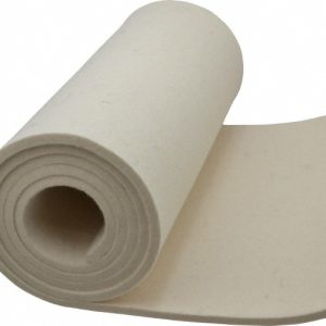 BUFFALO FELT PRODUCTS CORP. 12 x 60 x 1/4" White Pressed Wool Felt Sheet F-1 1/4"X1'