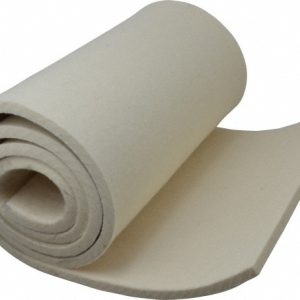 BUFFALO FELT PRODUCTS CORP. 12 x 60 x 3/8" White Pressed Wool Felt Sheet F-1 3/8"X1'