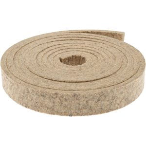 BUFFALO FELT PRODUCTS CORP. 1/4 Inch Thick x 1 Inch Wide x 10 Ft. Long, Felt Stripping 1/4X1X10'PLNF3
