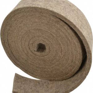 BUFFALO FELT PRODUCTS CORP. 1/4 Inch Thick x 2 Inch Wide x 10 Ft. Long, Felt Stripping 1/4X2X10'PLNF7