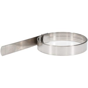 IDEAL TRIDON Band Clamp: Preformed Center Punch Type Clamps, 5/8" Wide, 0.025" Thick, 201 Stainless Steel HBCP12S