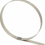 IDEAL TRIDON Band Clamp: Preformed Center Punch Type Clamps, 5/8" Wide, 0.025" Thick, 201 Stainless Steel HBCP24S