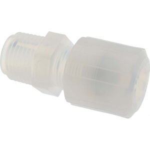 NEWAGE INDUSTRIES Compression Tube Connector: 1/2, 1/2" Tube OD, Tube OD x NPT 5320980