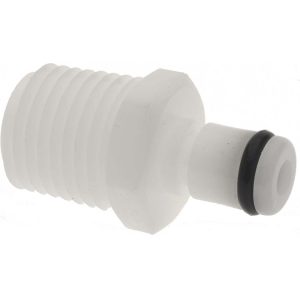 CPC COLDER PRODUCTS 1/8" Nominal Flow, 1/4 NPT Thread, Male, Inline Threaded-Male Plug PMC2404
