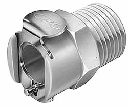 CPC COLDER PRODUCTS 1/4" Nominal Flow, 1/4 BSPT Thread, Male, Inline Threaded-Female Socket PLCD10004BSPT