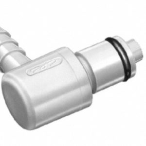 CPC COLDER PRODUCTS 1/8" Nominal Flow, 1/4" ID, Male, Elbow Hose Barb-Male Plug PMC230412