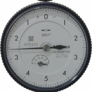 MITUTOYO Dial Drop Indicator: 0.0500" Max Measurement, 0-5-0 Dial Reading, 0.000200" Accuracy 2923A-10