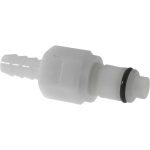 CPC COLDER PRODUCTS 1/4" Nominal Flow, 1/4" ID, Male, Inline Hose Barb-Male Plug PLCD22004