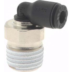 LEGRIS Push-To-Connect Tube Fitting: Male Elbow, 1/4" Thread, 5/32" OD 3109 04 14