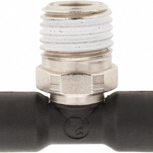 LEGRIS Push-To-Connect Tube Fitting: Male Branch Tee, 1/4" Thread, 1/4" OD 3108 56 14