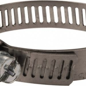 IDEAL TRIDON Worm Gear Clamp: SAE 20, 7/8 to 1-3/4" Dia, Stainless Steel Band 62P2051