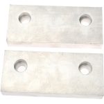 GIBRALTAR Vise Jaw: 6.00" Wide, 2-1/2" High, 1.0000" Thick, Flat 428-1084