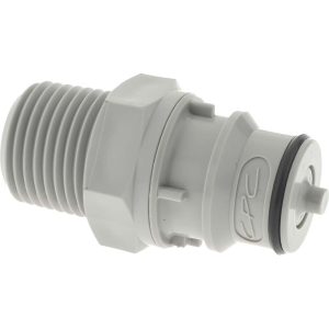 CPC COLDER PRODUCTS 3/8" Nominal Flow, 1/2 NPT Thread, Male, Inline Threaded-Male Plug HFCD24812