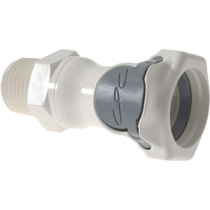 CPC COLDER PRODUCTS 3/8" Nominal Flow, 1/2 NPT Thread, Female, Inline Threaded-Female Socket HFCD10835