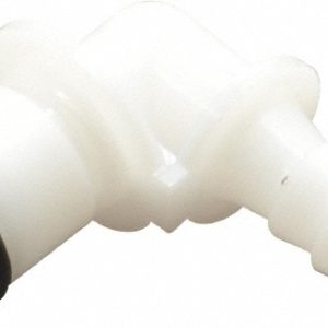 CPC COLDER PRODUCTS 1/4" Nominal Flow, 1/4" ID, Male, Elbow Hose Barb-Male Plug PLC23004