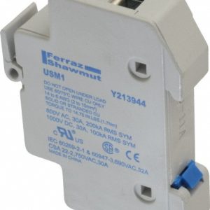 FERRAZ SHAWMUT 1 Pole, 1000 VDC and 800 VAC, 30 Amp, DIN Rail Mount Fuse Holder USM1