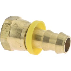 DIXON VALVE & COUPLING Barbed Push-On Hose Female Connector: 1/2" NPSM, Brass, 1/2" Barb 2780808C