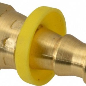DIXON VALVE & COUPLING Barbed Push-On Hose Female Connector: 1/4" NPSM, Brass, 3/8" Barb 2800604C