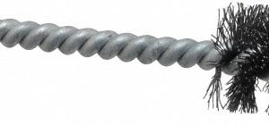SCHAEFER BRUSH 1/2 Inch Inside Diameter, 11/16 Inch Actual Brush Diameter, Carbon Steel, Power Fitting and Cleaning Brush 08546-12