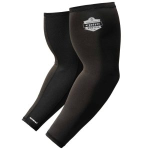 ERGODYNE General Purpose Protective Sleeve: Size X-Large, Polyester & Spandex, Black 12385